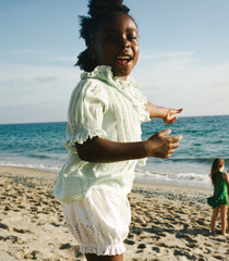 LITTLE HENRI TOP -- SEAFOAM