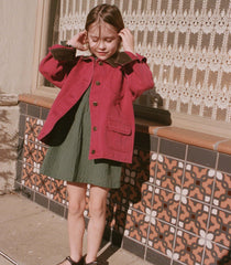 LITTLE PASCUAL JACKET -- WASHED CRIMSON