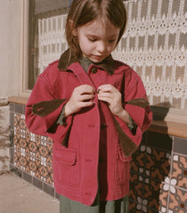 LITTLE PASCUAL JACKET -- WASHED CRIMSON
