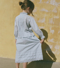 LITTLE SEBASTIANE MIDI SKIRT -- DEWDROP