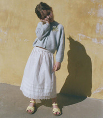 LITTLE SEBASTIANE MIDI SKIRT -- SALT