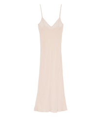 LONG DEEP V-NECK SLIP -- CONCH