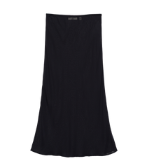 LONG SKIRT SLIP -- BLACK