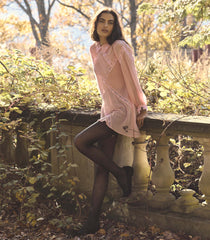 LOUISETTE DRESS -- PINK HYDRANGEA