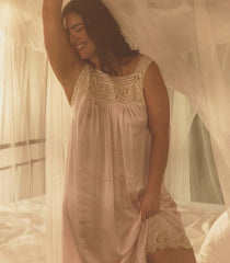 LUCIANE DRESS -- POWDER ROSE