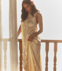 LUCIANE DRESS -- VANILLA
