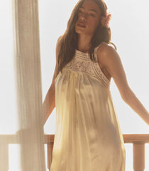 LUCIANE DRESS -- VANILLA