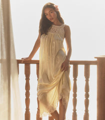 LUCIANE DRESS -- VANILLA