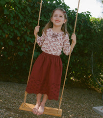 MACI SKIRT -- DRIED CHERRY