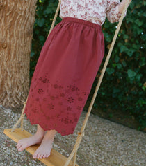 MACI SKIRT -- DRIED CHERRY