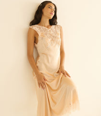 MARCELLE DRESS -- PEACH SORBET