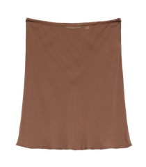 MINI SKIRT SLIP -- CAROB