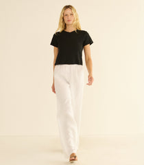 LAVON LINEN PANT -- SALT