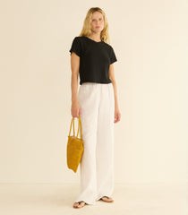 LAVON LINEN PANT -- SALT