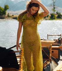 NEVARA DRESS -- GREEN TEA