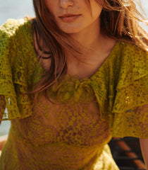 NEVARA DRESS -- GREEN TEA