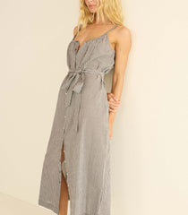 NEVITA DRESS -- NOIR LA MADDALENA GINGHAM