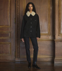 NOLAN SUEDE JACKET -- BLACK