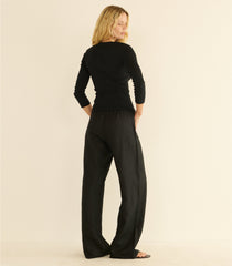 PAOLA TEE -- BLACK QUELLE JOLIE POINTELLE