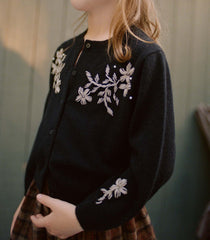 PETIT TRESOR CARDIGAN -- BLACK