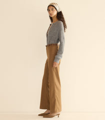 PETRA CARDIGAN -- DARK HEATHER GREY