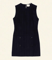 POLLY DRESS -- MARIANNE PINSTRIPE