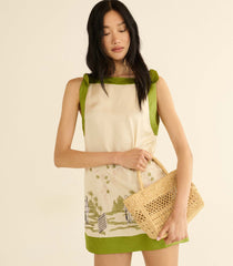 PRANZO MINI TOTE -- NATURAL RAFFIA
