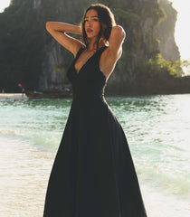 ROSETTA DRESS -- BLACK