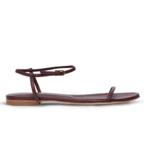 SARTENE SANDAL -- DARK CHOCOLATE NAPPA