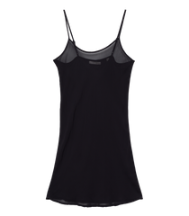 SHORT SCOOP NECK SLIP -- BLACK