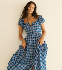 VALENNE DRESS -- DORSET PLAID