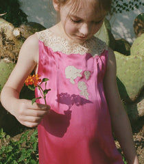 VIVETTE DRESS -- MAGENTA