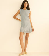 WINSTON CASHMERE VEST -- EUCALYPTUS