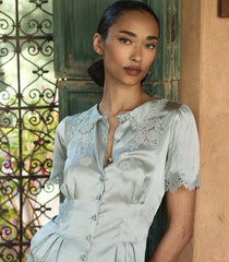 YVETTE TOP -- EUCALYPTUS