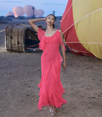 ZELIA DRESS -- BOUGAINVILLEA
