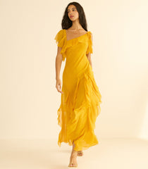 ZELIA DRESS -- SUNFLOWER