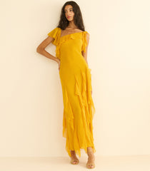 ZELIA DRESS -- SUNFLOWER