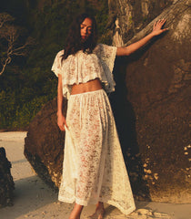 ZINNIA SKIRT -- SALT