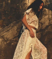ZINNIA SKIRT -- SALT