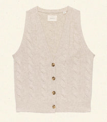ALBERTA CASHMERE VEST -- COTTAGE