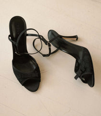 ARIANNA HIGH HEEL -- BLACK LACE