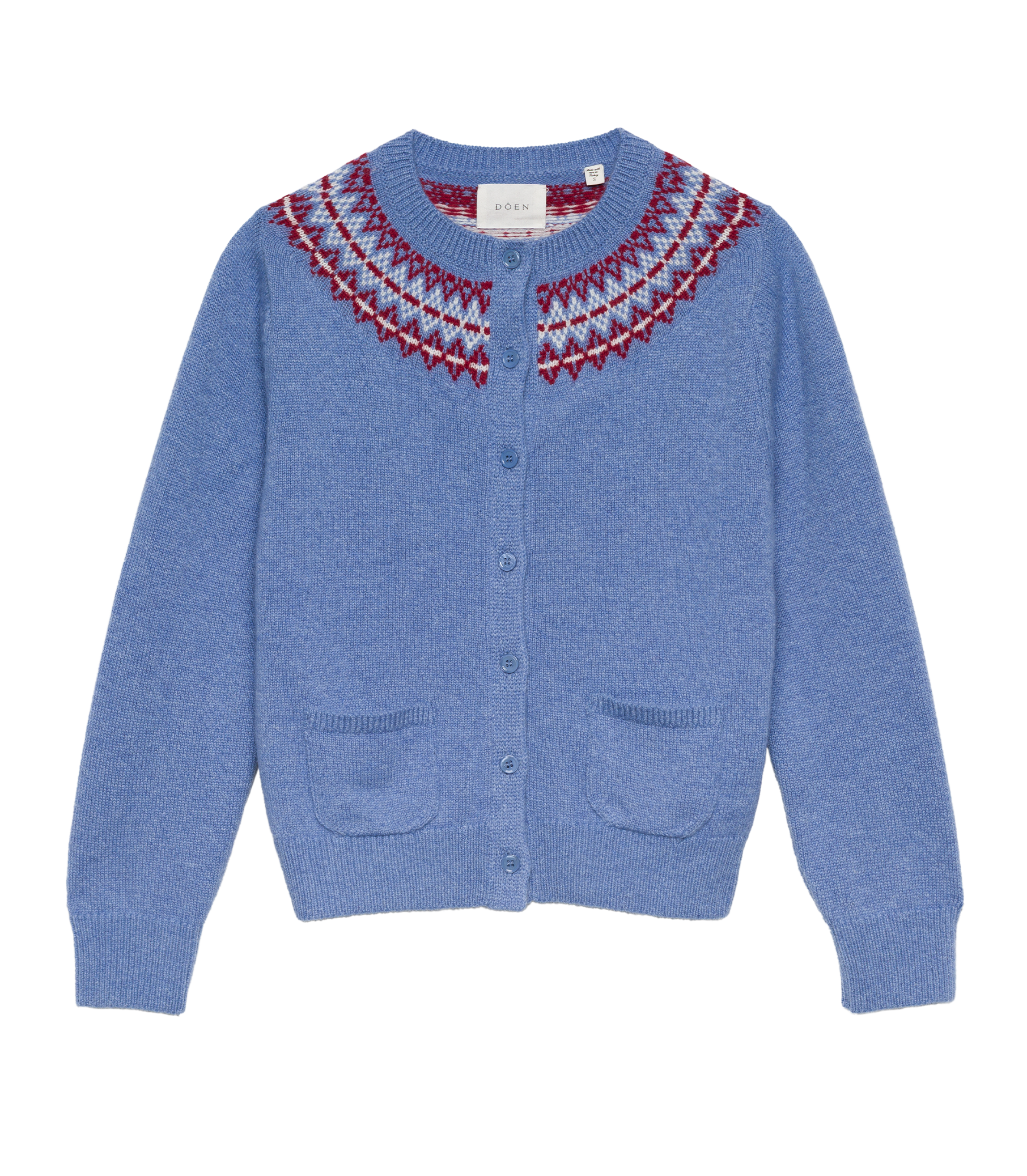 ELLIOT CASHMERE CARDIGAN -- VASHON JACQUARD