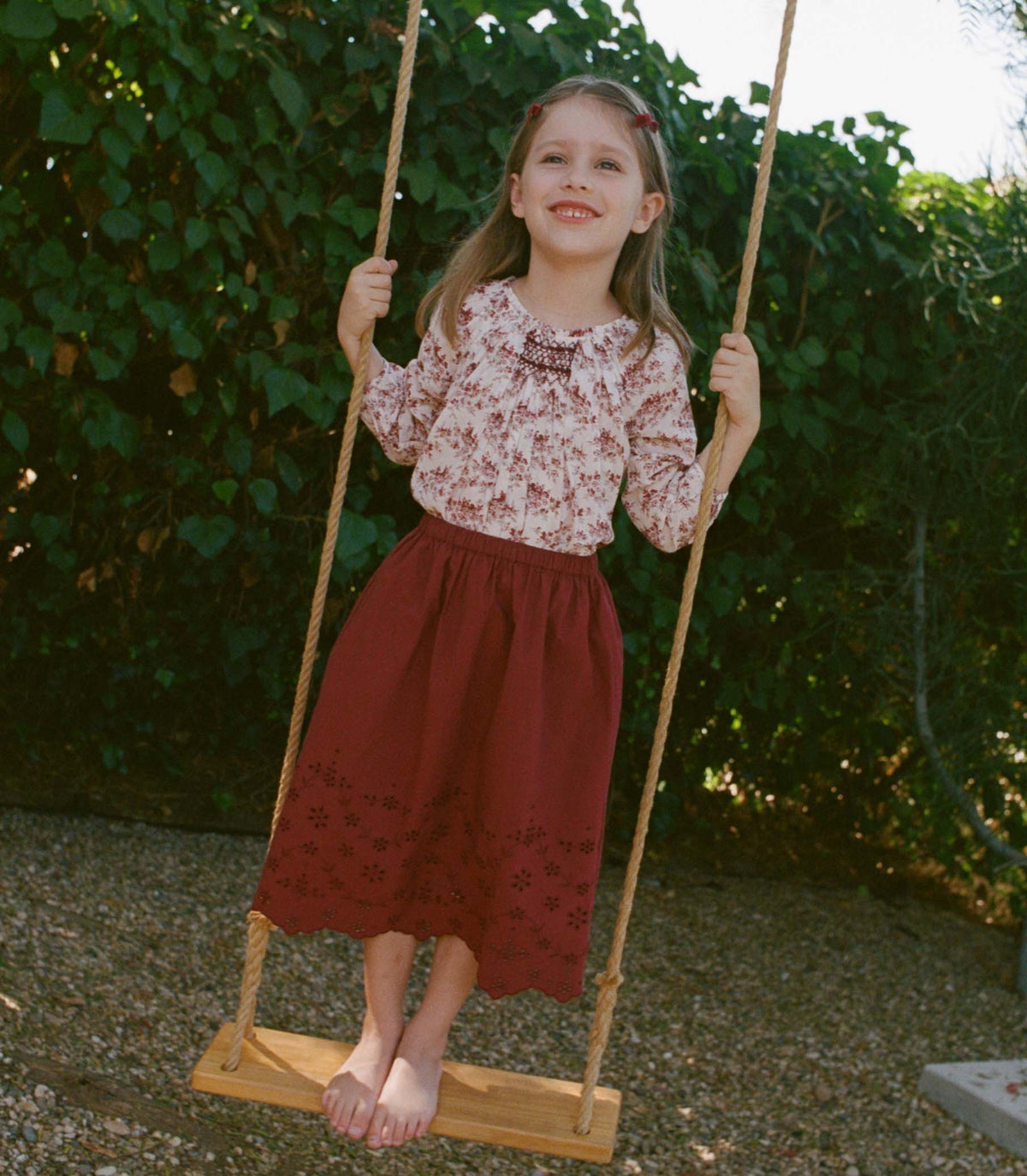 MACI SKIRT -- DRIED CHERRY