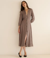 MADELAINE DRESS -- DELPHINE PLAID